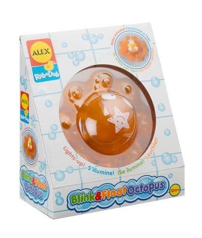 Alex Brands 0A842S Rub a Dub Blink & Float Octopus