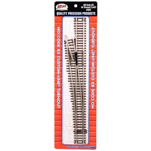 Atlas Track ATL563 Code 83 Cl Turnout Left Hand HO No.6