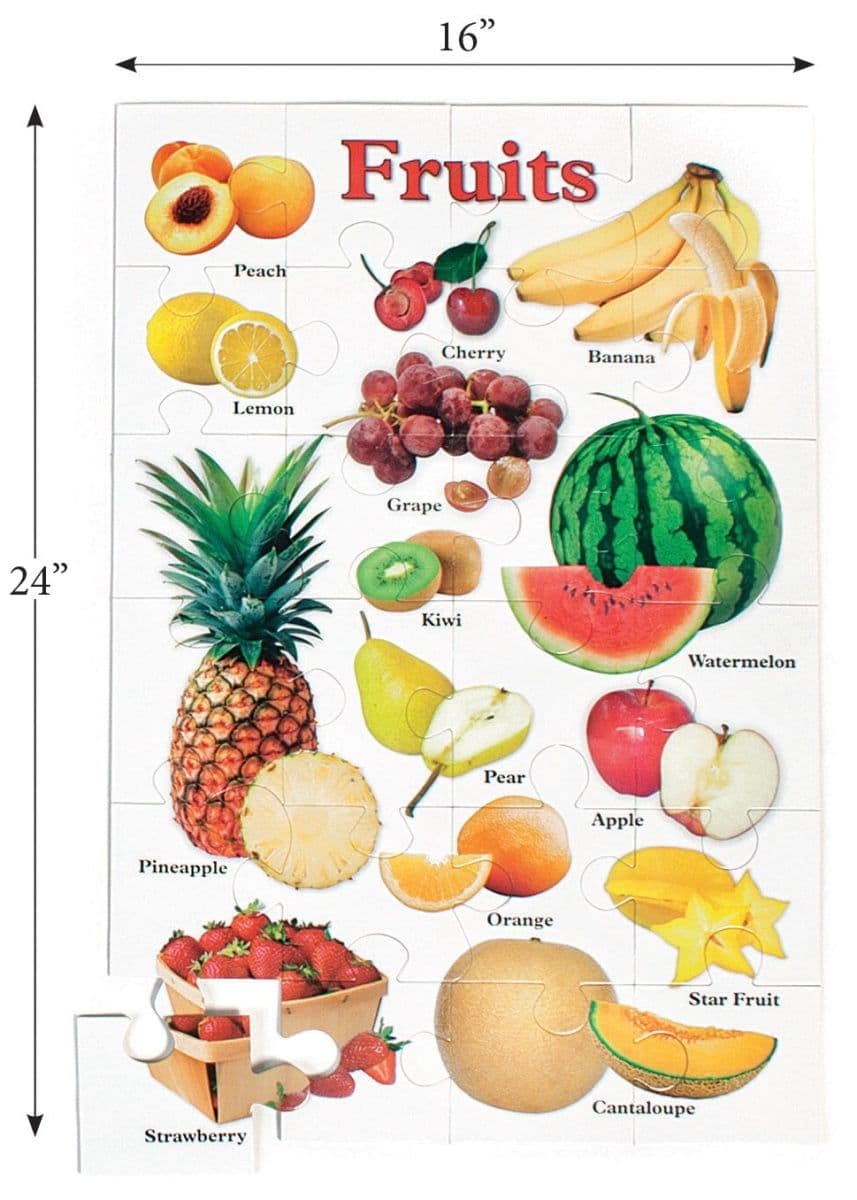 SI Manufacturing 1527111 Inside-View Fruit Floor Puzzle