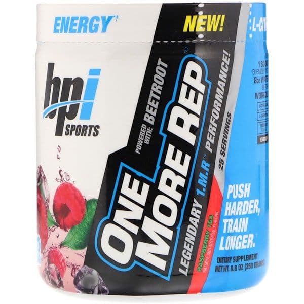 BPI Sports, One More Rep, Raspberry Tea, 8.8 oz (250 g)