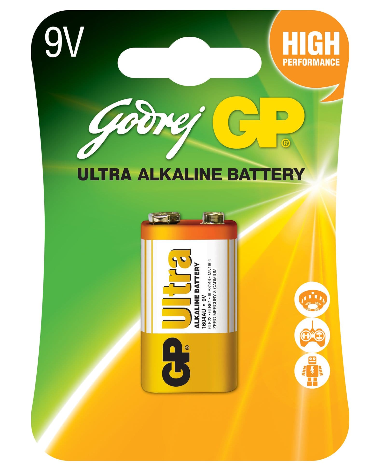 Godrej GP 9V Alkaline Battery
