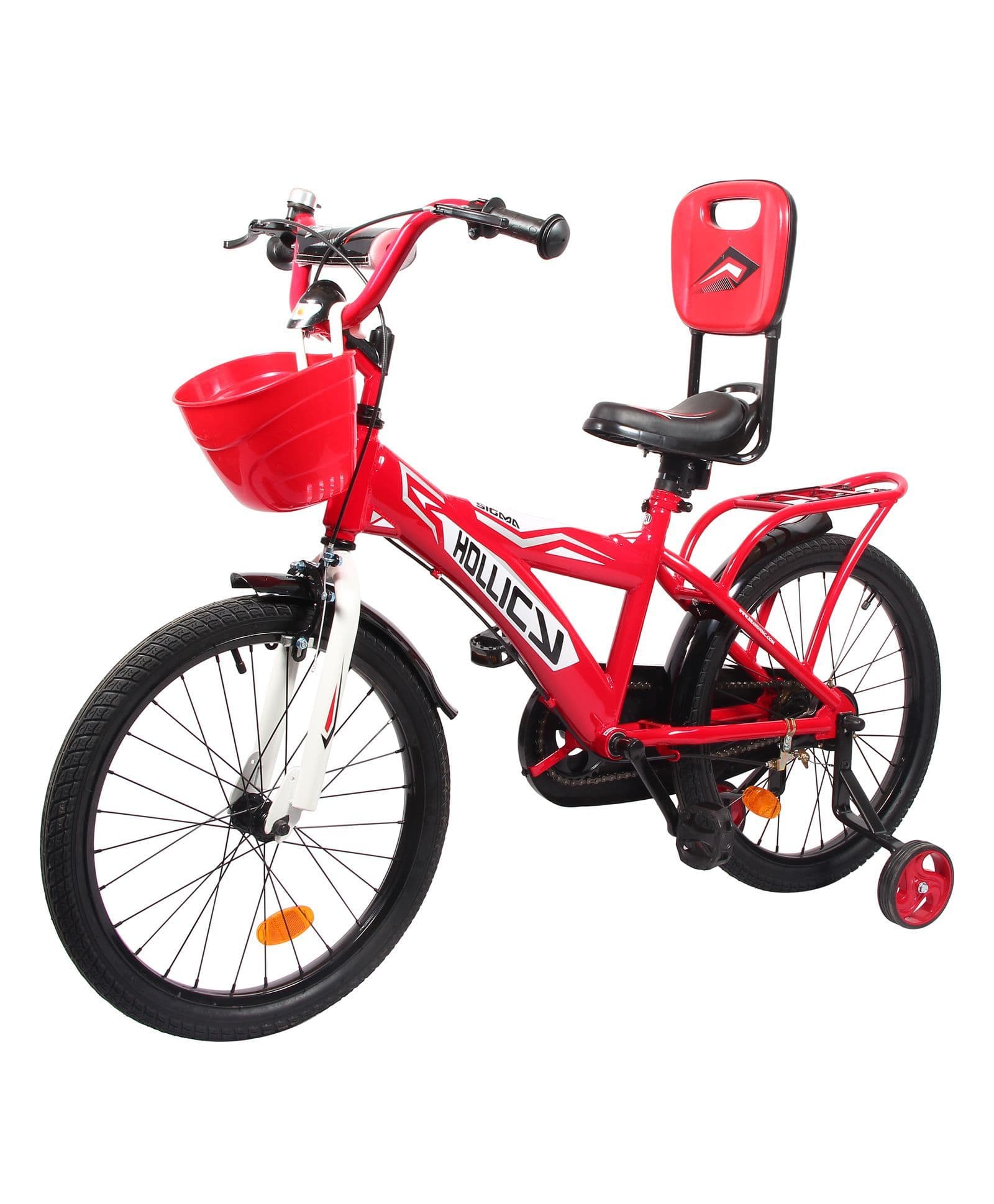 Hollicy Sigma Bicycle With Trainer Wheels Red