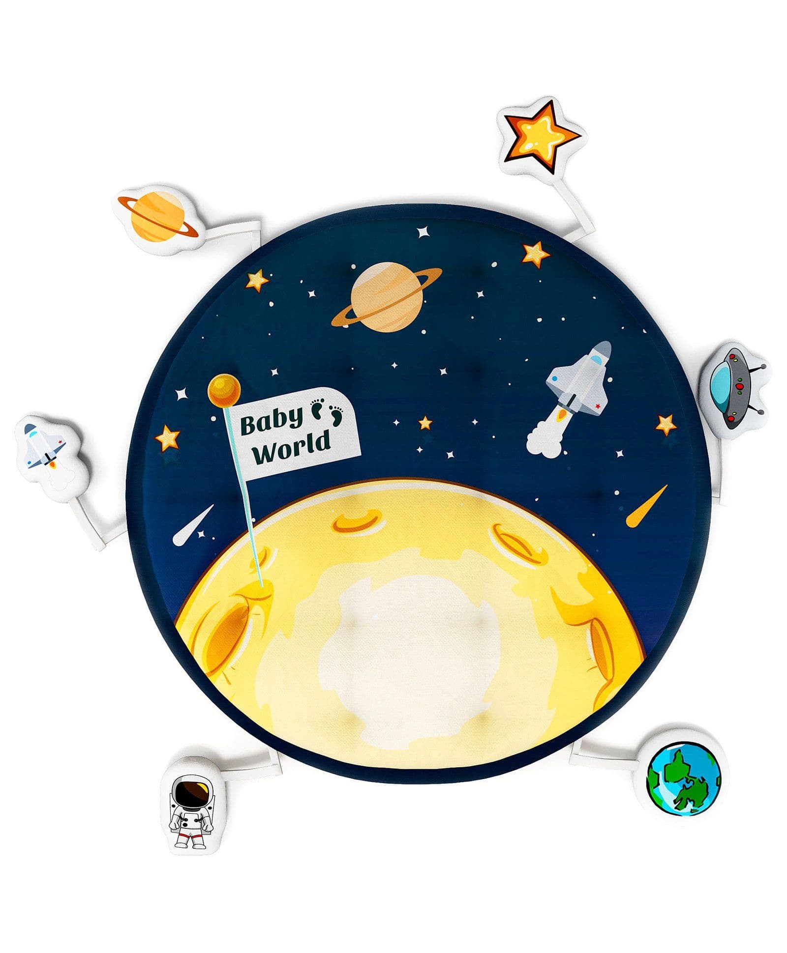 Fancy Fluff Baby Play Mat Moon