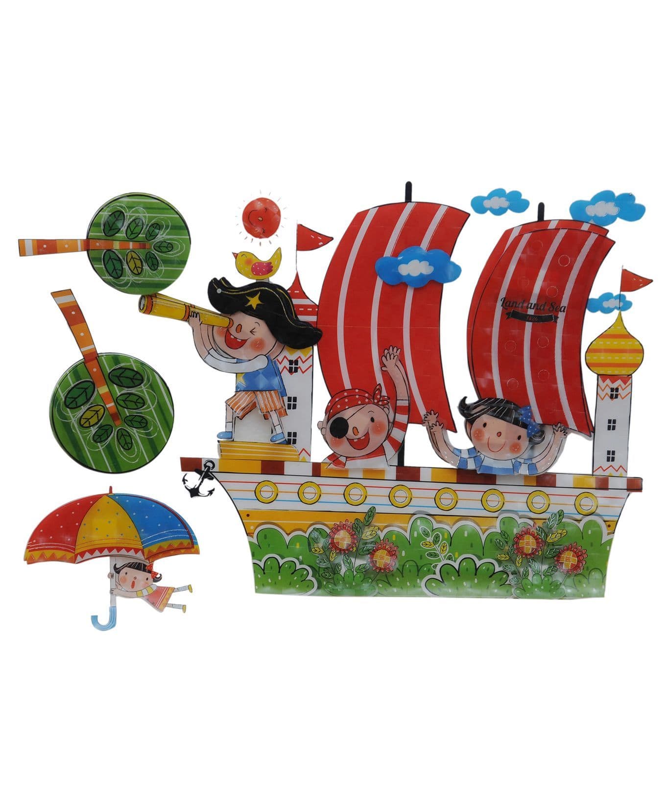 Happykids 3D Wall Stickers - Ship