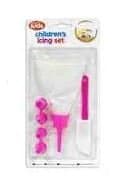 Childrens Icing Set and Spatula Colour May Vary