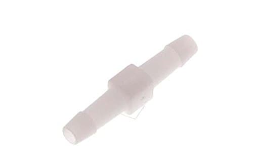 Hose connection pipe made of plastic – POM 3 to 25 mm – straight connector, white