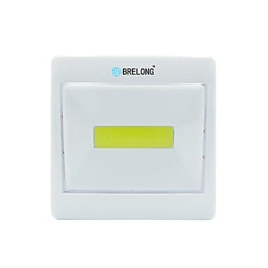 Brelong COB Cordless Battery Operated Switch Night Light - SNOW WHITE No battery