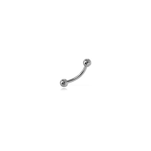 Microphone/Rod Bangle Steel Curved Barbell with Ball – 1.2 mm, Length: 8 mm, Ball 4 mm