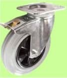 BritishBins Grey Caster with Brake