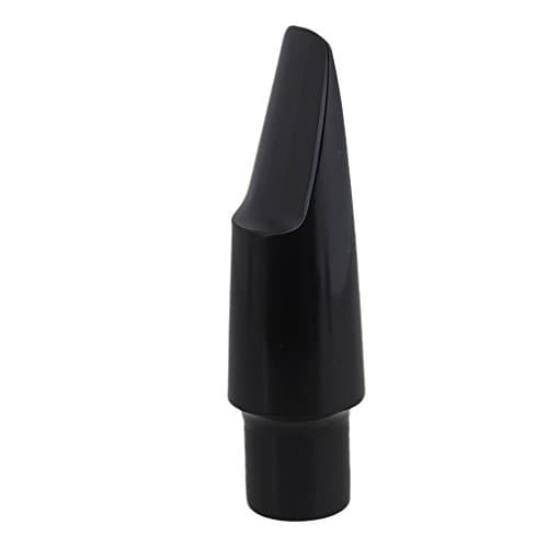 Yibuy Black Bb Tenor Saxophone Plastic Mouthpiece Replacement