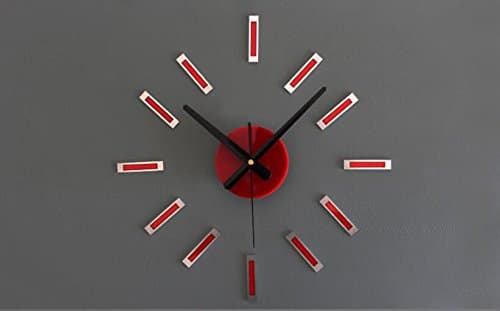 Modern DIY Large Frameless Kitchen Wall Clock 3D Stickers Home Office Decor Gift Sucastle European style 14 inches