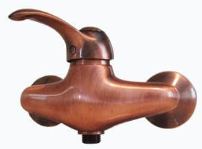 Shower Mixer Tap Fitting Single-Lever Mixer Tap Brushed Copper in Classic Design