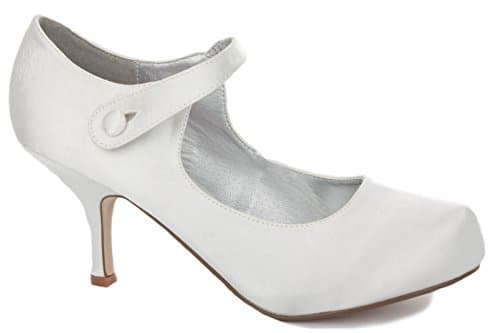 Ladies Womens Work Casual Office Smart Low Mid High Kitten Stiletto Heels Bridal Court Bridesmaid Shoes Pumps Size 3-8