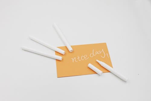 INNOTEC 2 pcs White Liquid Chalk Liquid Chalk Marker Removable Liquid Chalk Pen- Measuring Tool Leathercraft Crafts Tandy White Colour