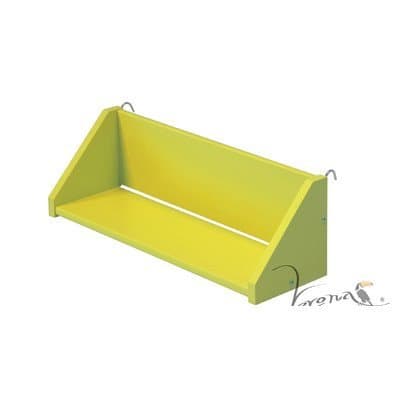Design Vicenza Goro Large Reversible Clip On Shelf in Lime, Wood, 20x59x20 cm
