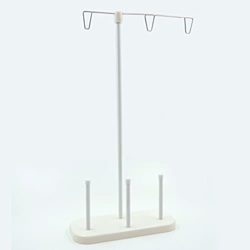 Seasofbeauty 1 Piece Home Sewing Machine Adjustable Embroidery 3 Thread Spools Plastic Holder