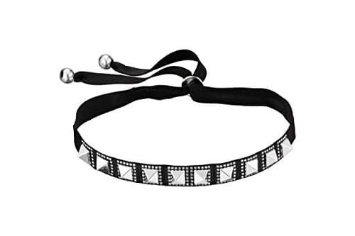 The Interchangeable Swarovski Crystal pyramid Choker Necklace, Black