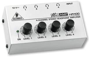 Inventive-Action BEHRINGER - HA400 - HEADPHONE AMPLIFIER, 4 CH STEREO - Pack of 1 --
