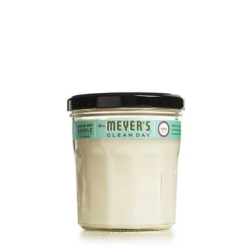 New - Mrs. Meyer's Soy Candle - Basil - 7.2 oz by Jar Candles
