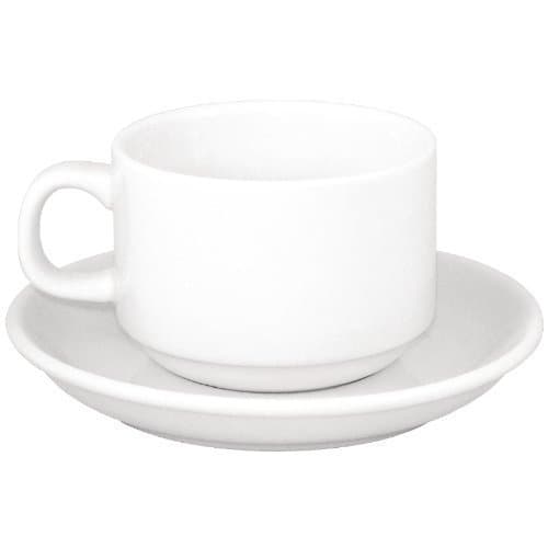 SPECIAL OFFER Athena Stacking Tea Cup And Saucer Combo Box quantity 24