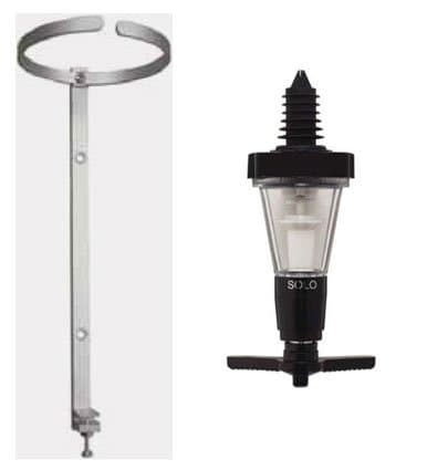 Horeca 3cl with Round Flange Wall Bracket for Hanging Bottle Alcohol Dispenser 3 to 4.5 litres