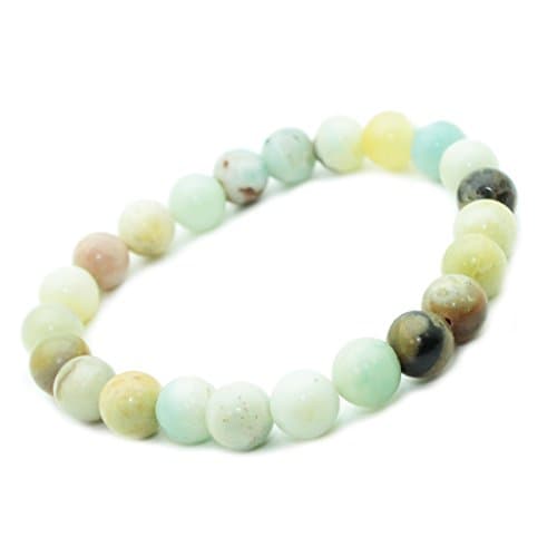 Amazonite Semi-Precious Stone Bracelet with 8 mm Beads. Protective Stone