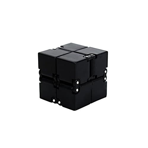 Infinity Cube,SNAKE M Mini Fidget Toy Finger EDC Anxiety Stress Relief Magic Cube Blocks Adult Children Kids Funny Toys（Black）