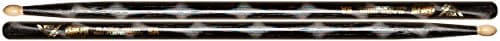 VaterColour Wrap 5A Wood Tip Drum Sticks - Black Optic