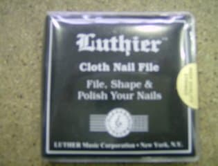 LIMA UÑAS GUITARRA - Luthier (LU/NF) (Block Lima Uñas) (8 Diferentes Tipos de Lija)