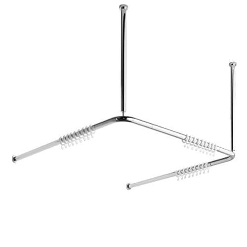 Avenarius Universal Shower Curtain Rod System U-Shaped, 90 x 90 x 90 cm Free Living.