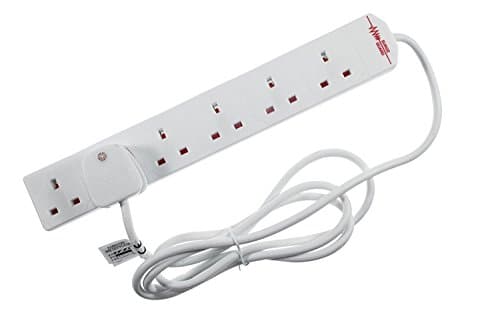 2xPIFCO 2/2 m 6-Gang Surge Protected Extension Lead