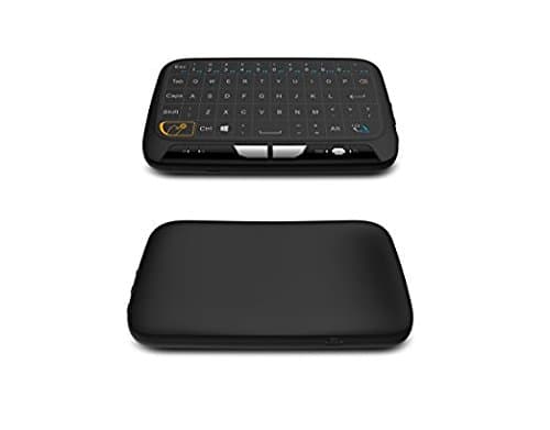 Mini Wireless Keyboard Touchpad Mouse and Remote Control with Large Touch Surface for Windows PC, Android TV Box, XBMC,Kodi,HTPC, IPTV, PC, PS3 , PS4, Macbook,Xbox 360, Raspberry Pi 3,NVIDIA SHIELD TV, Windows 2000 XP /Vista/7/8/10 (Black)