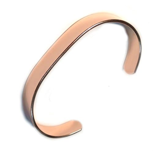 Plain Solid Pure Copper Bracelet 9mm Wide (XS) - Fits Wrists up to 16cm