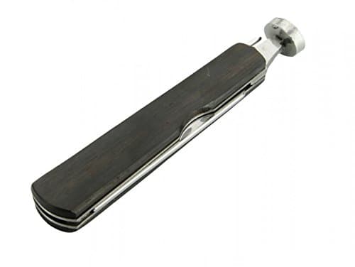 BigSmoke Pipe Tool - 3 in 1 Pipe Accessory in Beautiful Black Wood Decor, Pipe Thorn, Scraper, Pipe Tamper