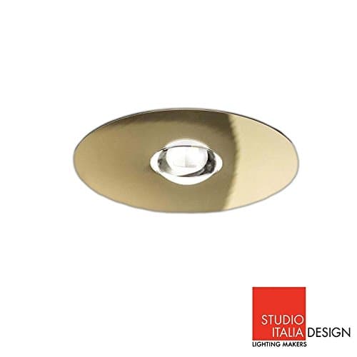 Studio Italia Design Lie Single LED 18 W Ceiling Lamp 3000 K Gold 1600LM