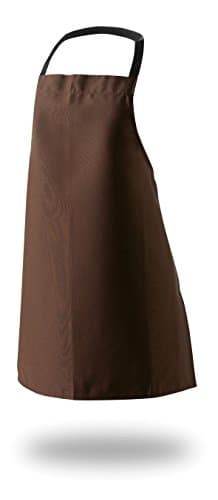 CHILDREN'S APRON MEDIUM SUITABLE FOR 4-7YRS 18"x23" CHOCOLATE