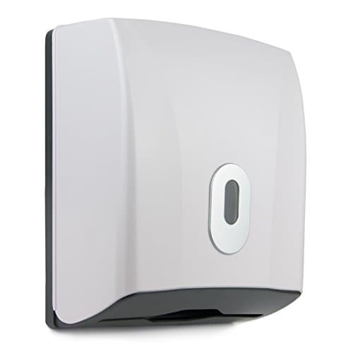 Washroom Hub Compact Paper Towel Dispenser - Wall Mounted - Lockable (White)