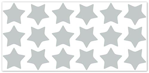 wallfactory - bike decal - 18 practical Stars in light grey