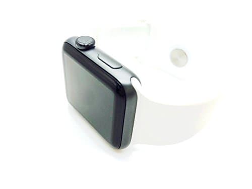 Replacement Silicone Nike Sports Strap 38mm/42mm Size M/L For Smart Watch Series 1/2/3 (White 38mm)