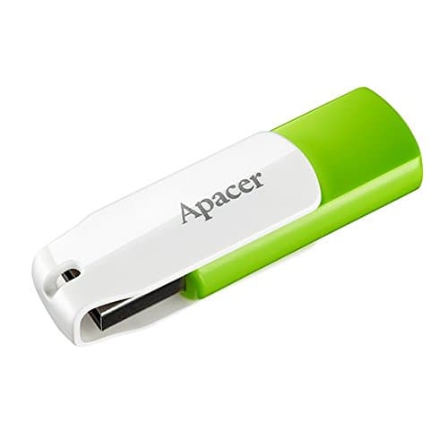 Flash Drive 32GB USB 2.0 Apacer Swivel Design Memory Stick AH335 Meadow Green