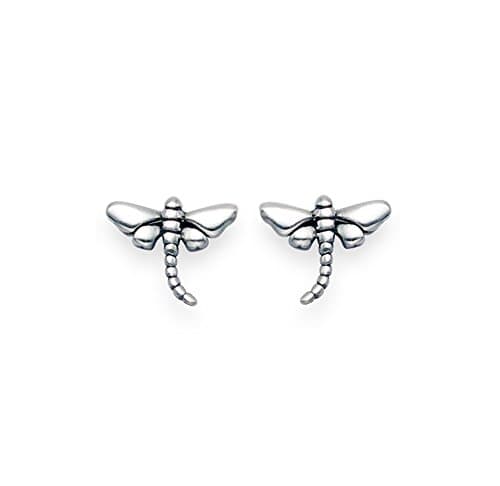 Gift Boxed Sterling Silver Dragonfly Stud Earrings - SIZE: 7mm 5013