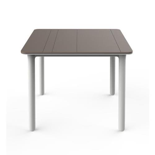 RESINAS OLOT Noa Table 90 x 90 Centimeters Sand/White