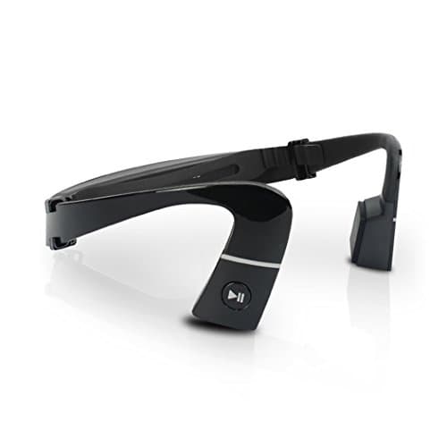 Effie Bone Conduction Headphones with Microphone Bluetooth 4.1 Wireless Stereo Sport Headphone for Running Cycling Driving (Black)