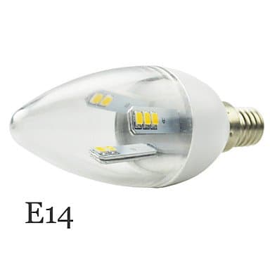 ZJJ 0-5W E14/E27/B22 LED Candle Lights Recessed Retrofit 18LED SMD 2835 350-400lm Dimmable AC 85-265V 1pcs , e14