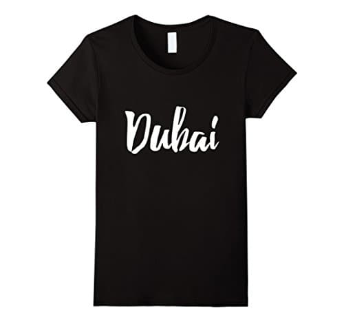 Women's Dubai UAE T-Shirt Large Black