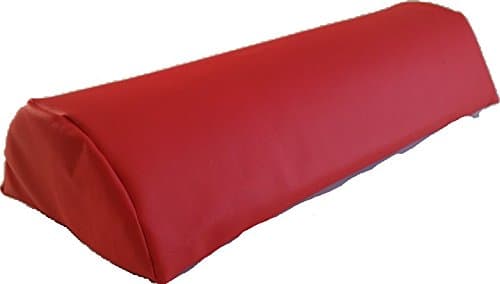 Insula Sana MASSAGE-EXPERT Half Roll Positioning Roll Neck Rollle Faux Leather Cover (50 x 15 x 7.5 cm Red)