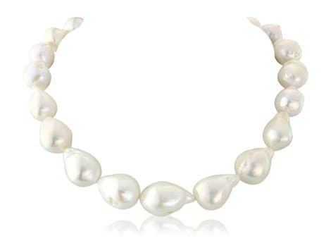 Large 'Fireball' Pearl Necklace - 18"