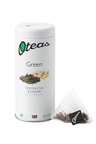 Oteas Oolong Tea And Ginger Green Tea Tin (Pack of 3, 45 Tea Bags)