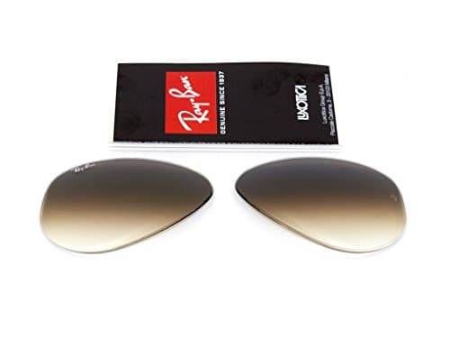 Ray Ban replacement lenses RB3025 Aviator large Metal GENUINE (Gradient brown, 58)