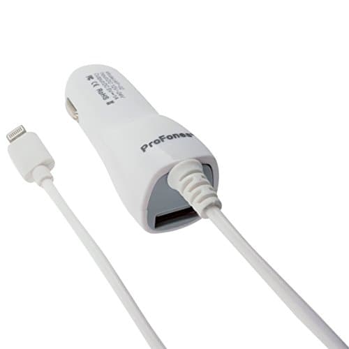 ProFones USB Car Charger for Apple iPhone 7 & 7 Plus, iPhone 6 & 6 Plus, iPhone 5/5S/5C & iPhone SE